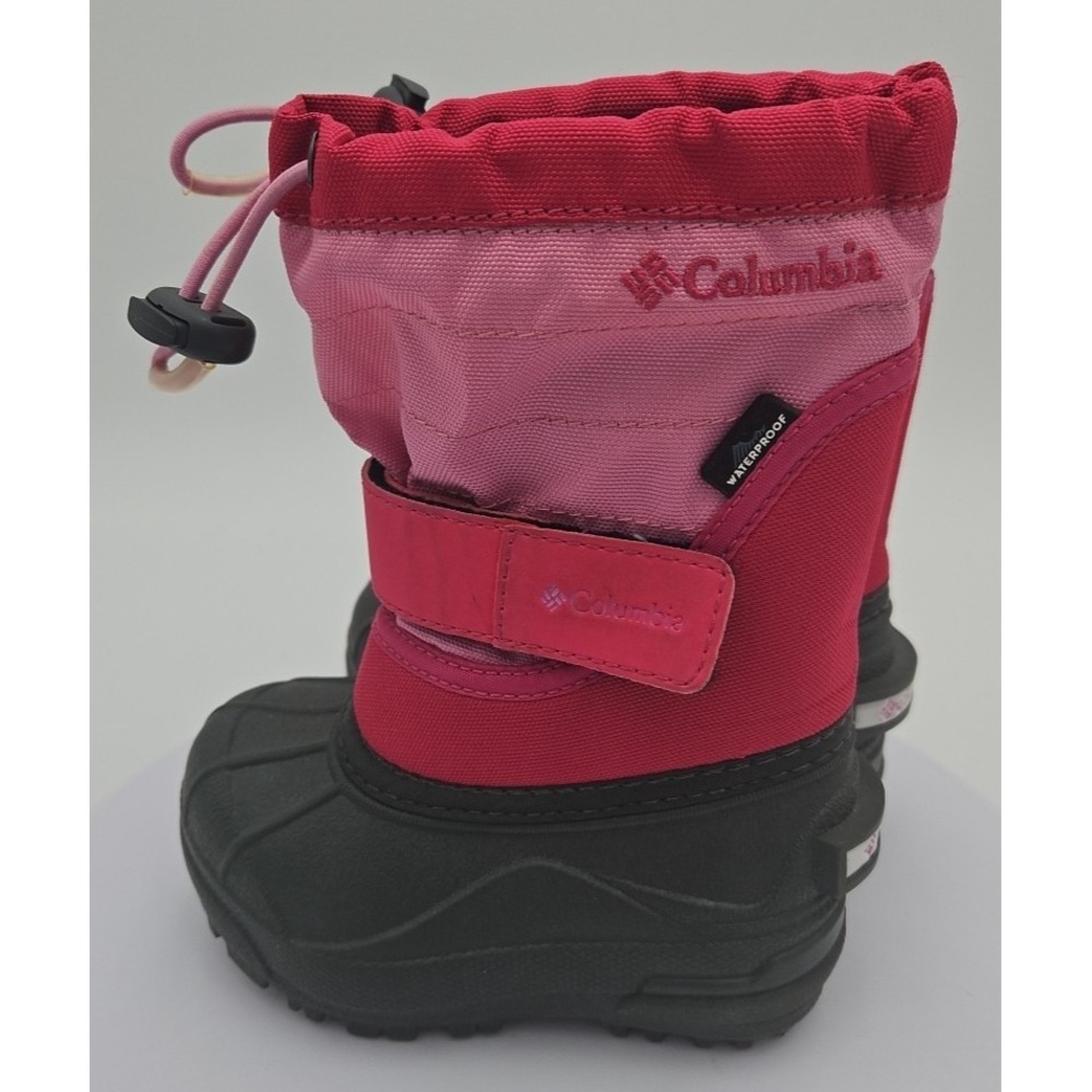 COLUMBIA Kids Pink Powderbug Plus II *NWOB* Toddler Kids SLIP ON Snow Boot Sz 6 - Picture 2 of 13